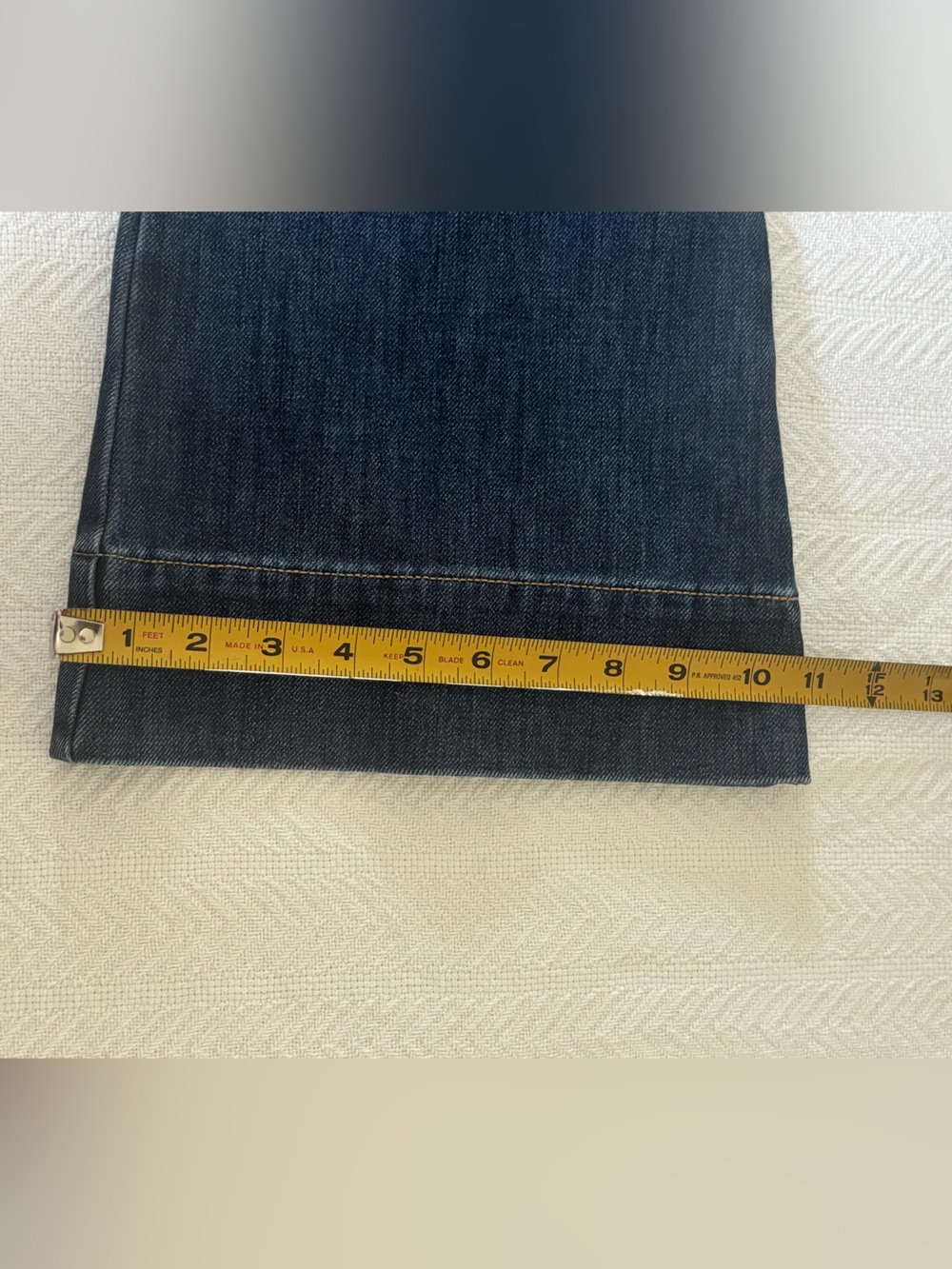 Level 99 Wide-Leg High-Rise Jeans in Dark Blue Denim - Picture 12 of 13
